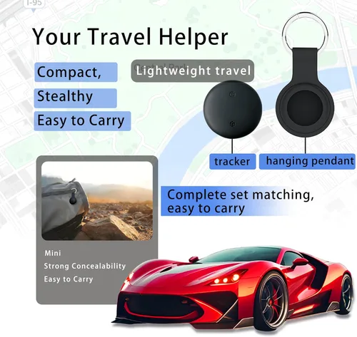 Miniatura 7 de Rastreador GPS para automóvil: no requiere tarifas de suscripción, magnetismo ultra fuerte, tamaño mini y portátil, con una duración de batería de 1