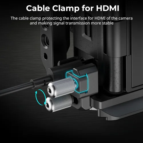 Miniatura 5 de SmallRig ZV-E10 II Kit de jaula para Sony ZV-E10 II con abrazadera de cable para HDMI, placa de liberación rápida incorporada para Arca, zapata fría