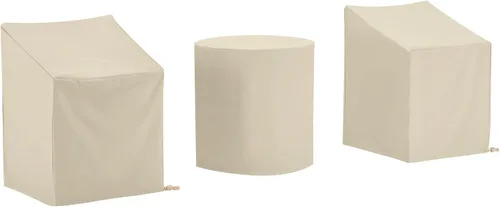 Crosley Furniture MO75017-TA - Juego de fundas de vinilo reforzado de calibre pesado de 3 piezas para muebles de exterior (2 sillas de comedor, mesa