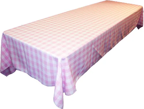 Miniatura 36 de LA Linen Mantel rectangular de poliéster Gingham a cuadros 60 por 84 pulgadas, blanco y verde oscuro