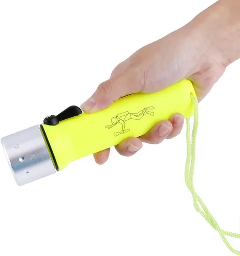 Miniatura 4 de Linterna de buceo LED, impermeable 180LM buceo luz LED antorcha con correa de mano para deportes submarinos