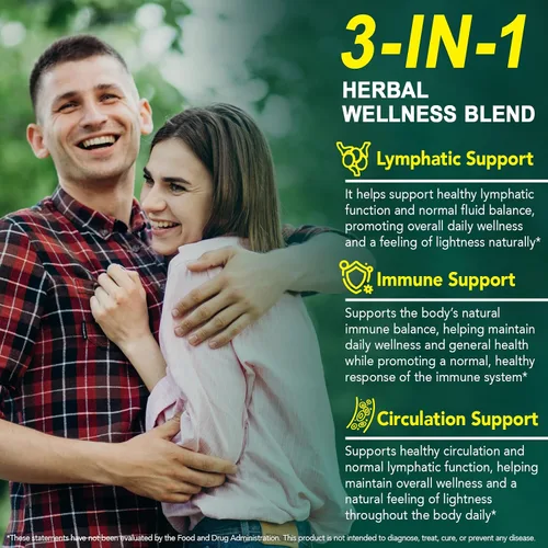 Miniatura 7 de Suplementos de drenaje linfático liposomal 21 en 1, suplemento de apoyo del sistema linfático de 4275 mg para mujeres y hombres, mezcla de hierbas