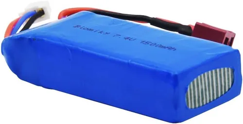 Miniatura 5 de Blomiky Paquete de 2 baterías recargables de 7.4 V 1500 mAh 40C Lipo 11.1 Wh enchufe T y cable USB adecuado para 9005E 300E 302E 9155 9156 y WLtoys