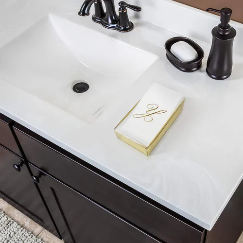 Miniatura 2 de AH AMERICAN HOMESTEAD Servilletas desechables – Servilletas doradas con monograma para invitados, servilletas acolchadas como tela para baño