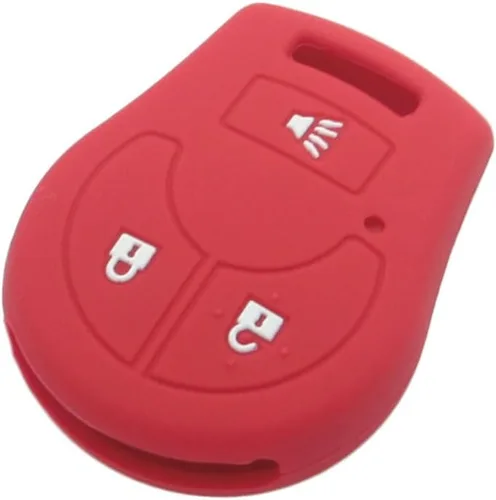 Miniatura 5 de SEGADEN Funda protectora de silicona para llave de mando a distancia de 3 botones de Nissan CV2506 Rosa