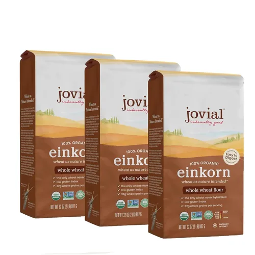 Miniatura 7 de Jovial Einkorn - Harina para hornear 100% orgánica Einkorn harina de trigo entero 100% grano entero Alto contenido en proteínas Sin OMG