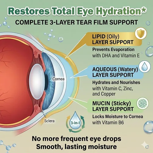 Miniatura 6 de AREDS 2 Plus Suplemento de vitamina para los ojos, suplementos de luteína y zeaxantina con DHA para personas mayores macular, apoya la claridad