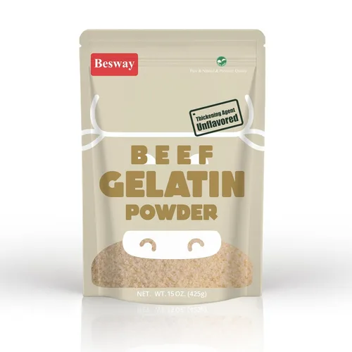 Miniatura 7 de Besway Gelatina de carne en polvo sin sabor 8 oz, gelatina culinaria para gomitas, malvaviscos, postres y más, sin OMG, Halal, Keto, producto