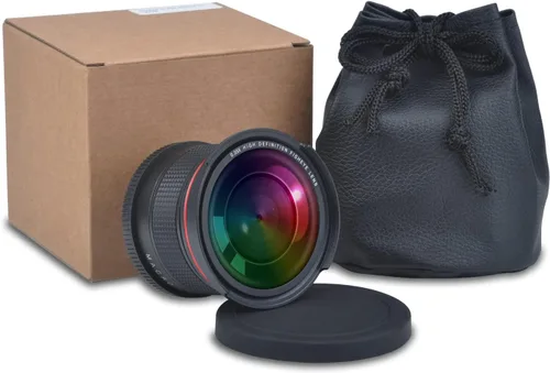 Miniatura 7 de 58MM 0.35x Lente Gran Angular Fisheye para Cámaras Canon DSLR EOS Rebel 70D 77D 80D 90D T8i T7 T7i T6i T6s T6 T5i T5 T4i T3i T100 SL1 SL2 SL3
