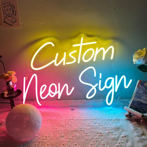 Letreros de neón personalizados, letrero de neón personalizado para decoración de pared, letrero LED personalizado de neón para regalos de fiesta de