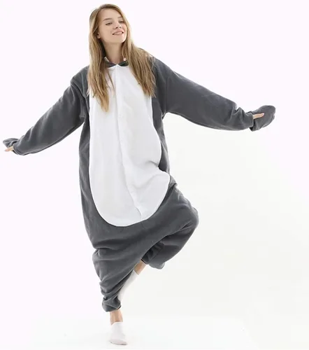 Miniatura 6 de Pijama mameluco de tiburón para mujer, disfraz de tiburón