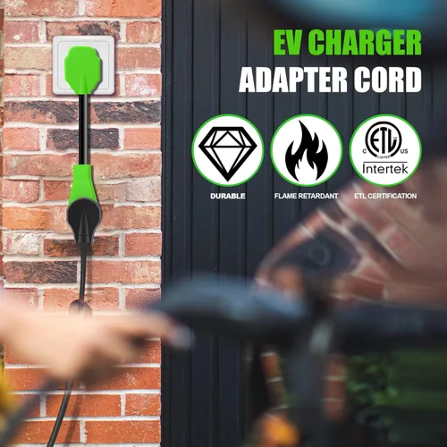 Miniatura 7 de Adaptador de cargador NEMA 14-30P a 14-50R EV - Adaptador de secadora a EV de 30A a 50A, 4 clavijas con mango de agarre ergonómico, 250V, 10 AWG