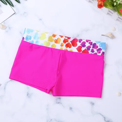Miniatura 5 de iiniim - Conjunto de 2 piezas de ropa deportiva de danza para niños y niñas con pantalones cortos