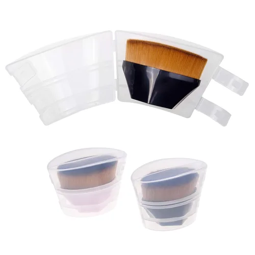 Miniatura 3 de Brocha de base en polvo - Brocha de maquillaje Kabuki con parte superior plana