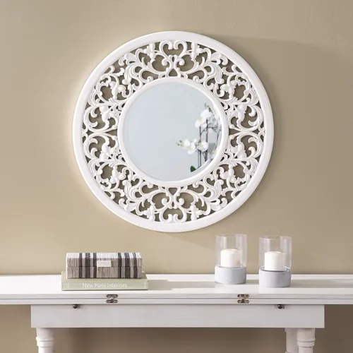 Miniatura 5 de SEI Furniture Kinior - Espejo decorativo de pared, encalado