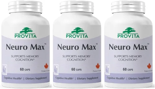 Miniatura 8 de PROVITA Neuro Max Suplemento de apoyo cognitivo Apoyo vegano para el nervio y la memoria Acetil L-carnitina, ginkgo biloba, melena de león