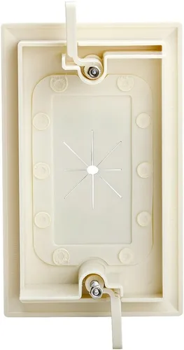 Miniatura 2 de Cmple - Placa de cable con apertura flexible, 1 cuadrilla - Lite Almond