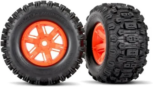 Traxxas Neumático y Ruedas X-Maxx Orange Sledgehammer 7774T