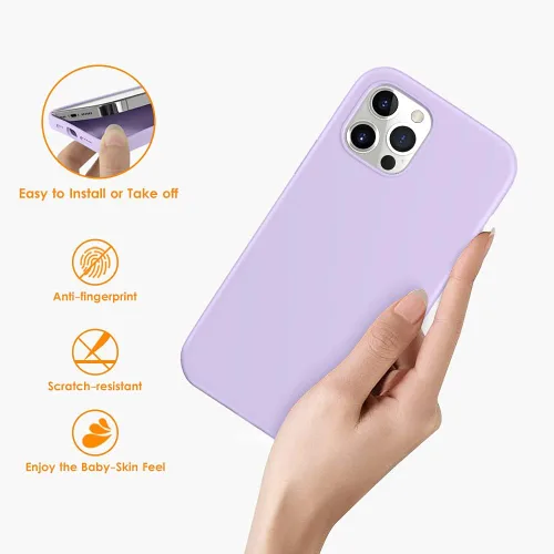 Miniatura 2 de DTTO Funda compatible con iPhone 12/12 Pro, a prueba de golpes, de silicona [serie Romance] [protección mejorada de cámara y pantalla] con cojín