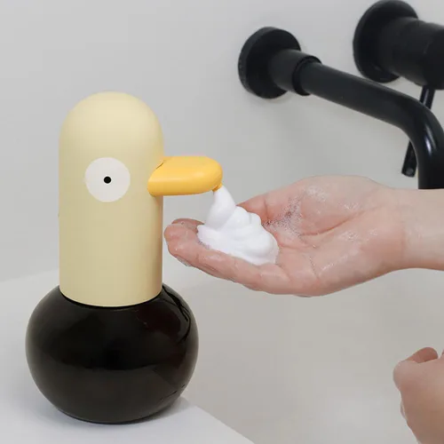 Miniatura 9 de Lindo dispensador de jabón – Dispensador automático de jabón de espuma de paloma para niños, baño, cocina, escuela, dispensadores de detergente