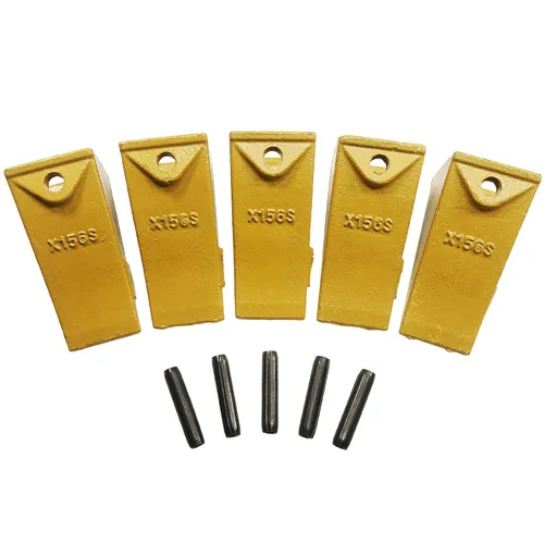 Paquete de 5 dientes de cucharón de retroexcavadora X156S con pasadores para minicargadora y cucharones para minicargadora (5 unidades)