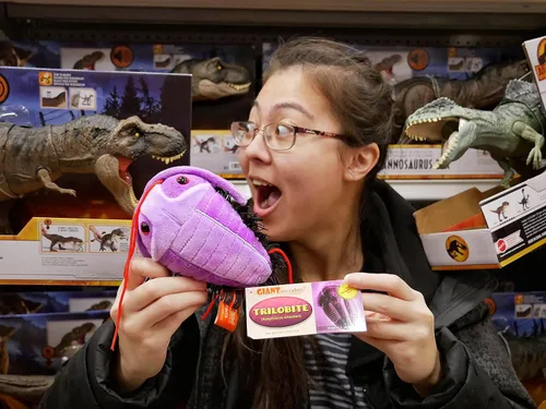 Miniatura 5 de GIANT MICROBES Fuzzy Fossils Trilobite Plush - Aprende sobre fósiles y criaturas prehistóricas, regalo único para familiares, amigos, científicos
