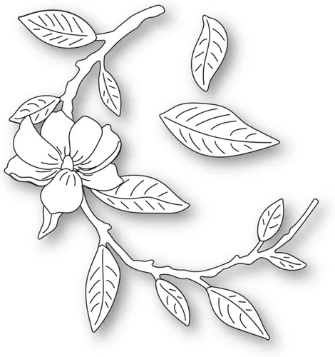 Miniatura 4 de Troqueles de flores y hojas para hacer tarjetas, hojas florales creativas, troqueles de corte de metal para álbumes de recortes, manualidades