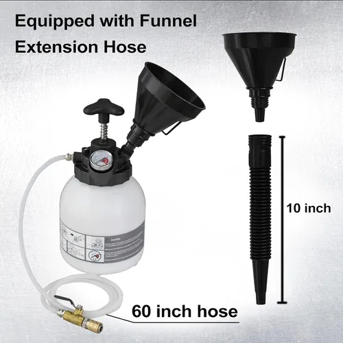 Miniatura 4 de SMOTIVEPRO Bomba de fluido de transmisión automotriz Sistema de llenado ATF Bomba manual de transferencia de fluidos 3L con 12 adaptadores