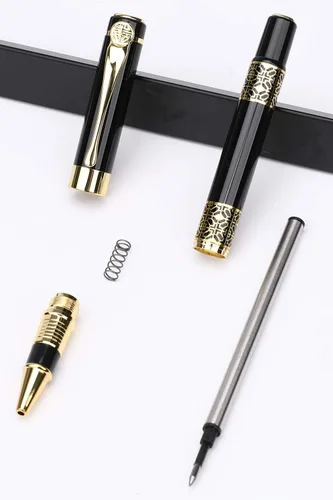 Miniatura 5 de YIVONKA Bolígrafos personalizados, bolígrafos grabados, bolígrafo de rodillo, bolígrafo de repuesto mediano, tinta negra, regalos personalizados
