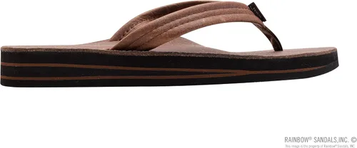 Miniatura 4 de Rainbow Sandals Cuero de lujo para mujer, soporte de arco de doble capa con correas medianas de 34 pulgadas