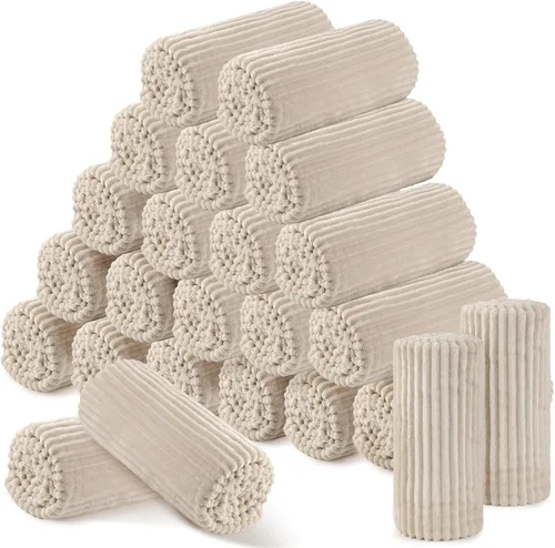 Miniatura 19 de Buryeah 6 Piezas Manta de Franela a Granel 50 x 60 pulgadas Manta para Pijamadas Boda al Aire Libre Manta Ligera, Certificado Oeko-tex Standard 100