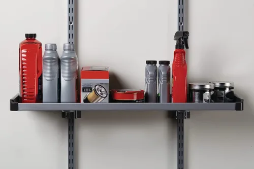 Miniatura 8 de Rubbermaid FastTrack - Sistema de organización de estante de riel grande, con capacidad de hasta 50 libras, ideal para productos