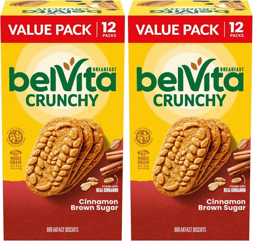 Miniatura 31 de belVita Galletas de desayuno con canela y azúcar morena, 12 paquetes (4 galletas por paquete)