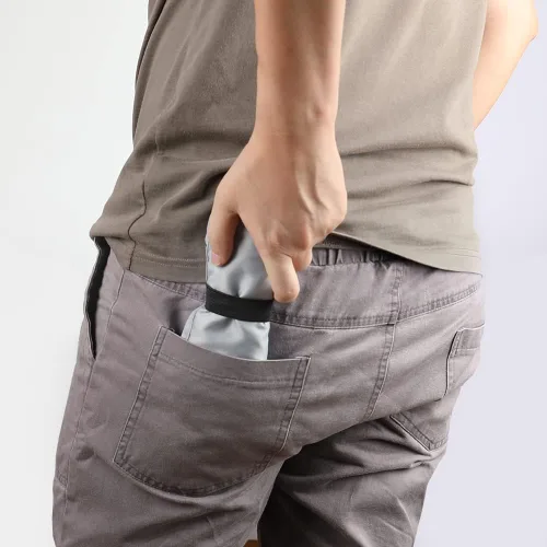 Miniatura 2 de Aricsen Paquete de 20 bolsas de comestibles reutilizables de 15 x 4.5 x 15 pulgadas con asas a granel, bolsas de cocina plegables de gran capacidad