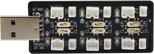Miniatura 5 de Blomiky Cargador de asiento USB 6 en 1 1S Li-ion/Lipo 3.7V-3.8V con JST-PH2.0 y JST1.25 Enchufe adecuado para batería Emax 1S 450mAh Lipo/cargador 6