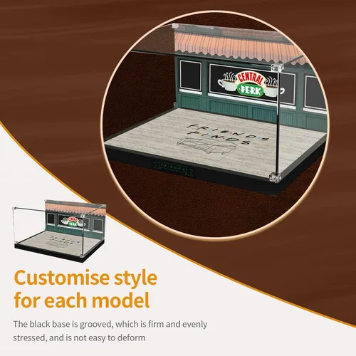 Miniatura 9 de Vitrina acrílica para Lego Ideas 21319 Central Perk, caja decorativa personalizada para el modelo de bloque de amigos, placa de acrílico