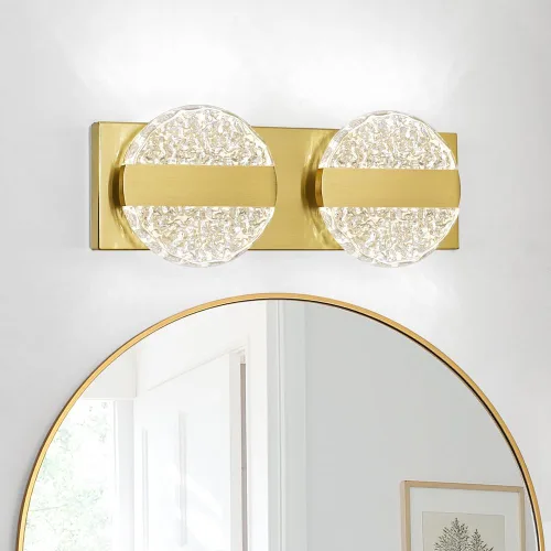 Miniatura 14 de Lámpara de tocador de baño moderna de cromo de 4 luces, elegantes accesorios de iluminación de baño de LED de cromo sobre espejo, accesorios