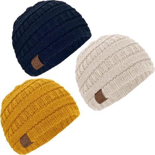 Miniatura 37 de KeaBabies 3-Pack Baby Beanies for Boys, Girls - Stretchy Knit Baby Hats, Cute Newborn