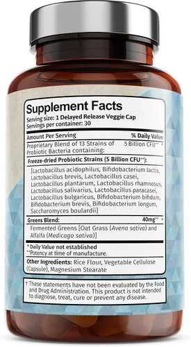 Miniatura 6 de Cápsulas Vitamin Bounty, probióticos diarios, 13 cepas de probióticos de liberación tardía