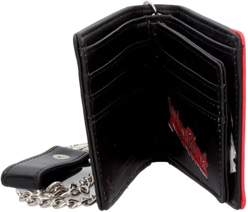 Miniatura 2 de Nemesis Now Judas Priest - Cartera de acero británica PU color negro 43in