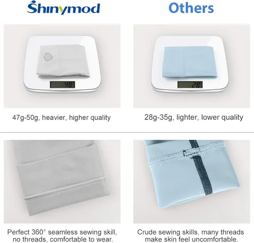 Miniatura 4 de SHINYMOD Mangas de protección UV para enfriar o calentar brazos para hombres y mujeres