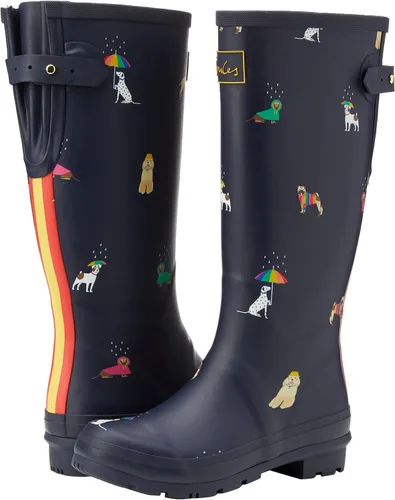 Miniatura 7 de Joules Welly Print - Perro arcoíris azul marino 6 B (M), Navy Rainbow Dog, 6