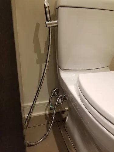 Miniatura 2 de Nuevo 6 pulgadas de acero inoxidable 7/8 macho 7/8 hembra Extensión manguera asiento de inodoro con acceso duro de mano Spray trenzado fácil