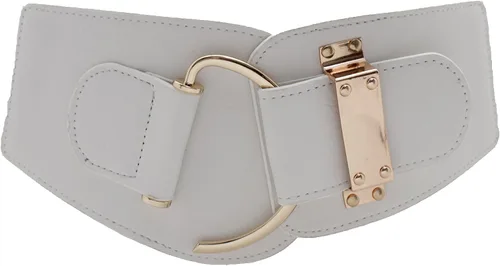 Miniatura 92 de TFJ - Cinturón ancho de moda para mujer, cintura alta, hebilla de gancho de metal dorado, talla XS, S, M, L, XL