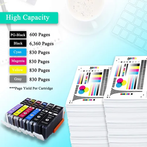 Miniatura 3 de Repuesto de tinta compatible para 280 281 cartucho de tinta para impresora Canon PIXMA TS8120 PIXMA TS8220 PIXMA TS8320 PIXMA TS9120 (paquete de 6)