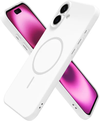 Miniatura 155 de oakxco Funda de silicona Mag Safe para iPhone 17 Pro Max, funda magnética delgada y fina compatible con carga inalámbrica MagSafe, bonita funda Negro