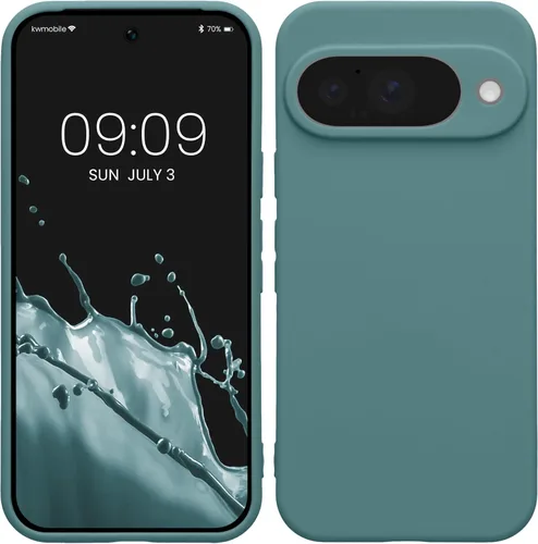 Miniatura 97 de kwmobile Funda compatible con Google Pixel 9 Pro - Funda protectora delgada de TPU para teléfono - Acabado mate suave - Negro mate