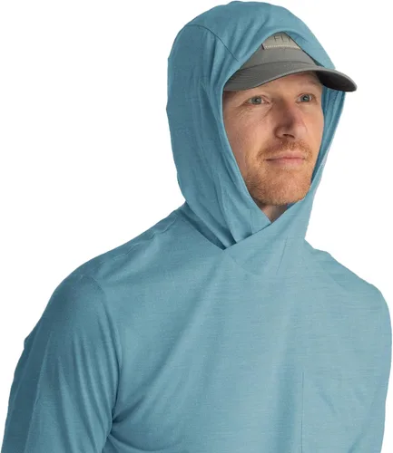 Miniatura 10 de Free Fly Sudadera ligera con capucha para hombre, con protección solar UPF 20+ para hombre, transpirable, manga larga, para pesca