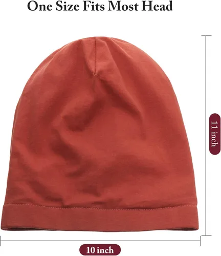 Miniatura 2 de Gorro de dormir con forro de satén, 4 piezas, gorro holgado para mujer