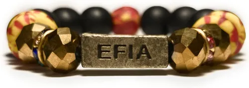 Miniatura 43 de Pulseras africanas tradicionales con nombre nacido en el día para mujeres de Ghana, materiales naturales, ajuste cómodo y holgado